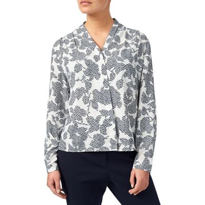 Jacquard print blouse
